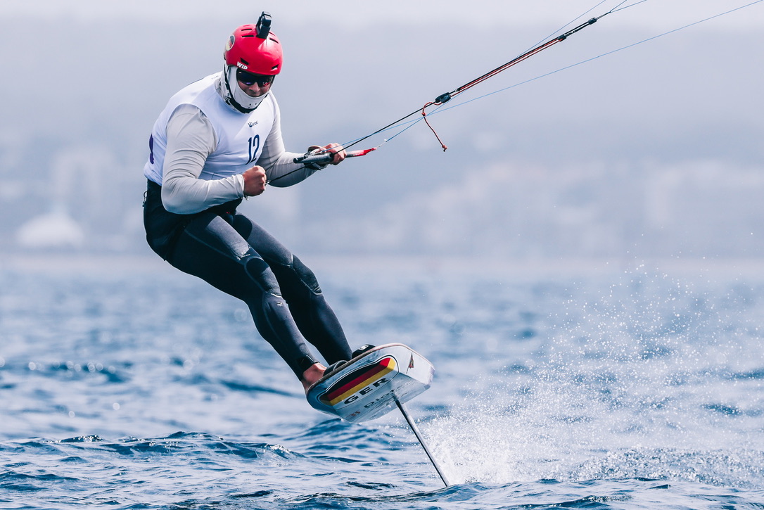 Jan Vöster auf dem Hydrofoil
